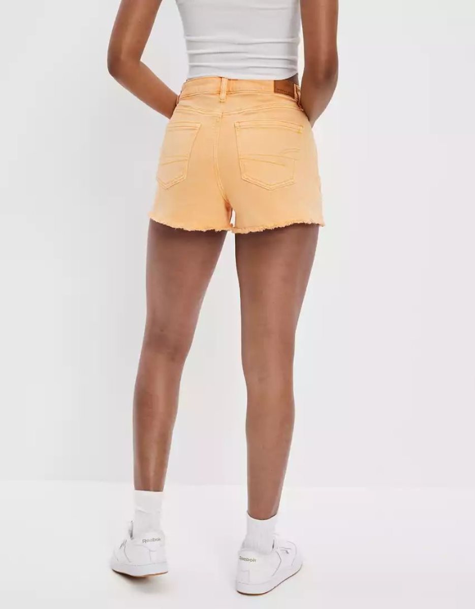 Shorts American Eagle AE Stretch Twill Mom Orange Femme | BSZ-41104173